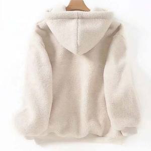 Fleece Sherpa <b>Fur</b> <b>Lined</b> <b>Hoodie</b> Embroidery Warm Hoodies Sweatshirts <b>Men's</b> Clothing Winter Heavy Weight 420g Pullover <b>Hoodie</b> Adult - Product Image 3