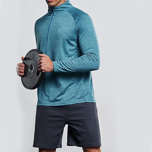<b>Men's</b> Simple <b>Quarter</b> <b>Zip</b> Pullover Sweatshirt Cropped <b>Fleece</b> Sweater with Crewneck Half <b>Zip</b> Hoodie Shirts Crewneck - Product Image 4