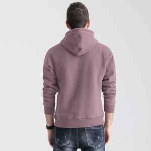 Sudadera con capucha de lana bordada 350GSM personalizada unisex, sudadera con forro polar para hombre para invierno con logotipo estampado personalizado - Product Image 2