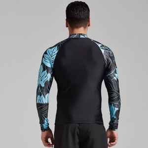 เสื้อแรชการ์ดแขนยาวผู้ชาย ผ้าสแปนเด็กซ์ โพลีเอสเตอร์ พิมพ์ลายดิจิทัล สำหรับเล่นกีฬา - Product Image 3