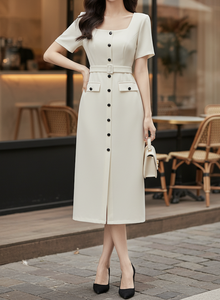Ropa al por mayor, vestido elegante para mujer, fabricante de ropa OEM ODM en Vietnam, ropa de mujer, etiqueta personalizada, tela personalizada - Product Image 5