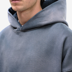Nouveauté : Sweat-shirts pour hommes en molleton 100% coton 200 g/m², coupe ample, effet délavé vintage, écologiques, qualité supérieure, style streetwear - Product Image 3