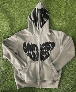 Sudadera con capucha y cremallera completa de alta calidad totalmente personalizable Tela de algodón 100% de peso pesado OEM. - Product Image 2