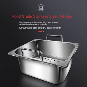 <span class=keywords><strong>Friteuse</strong></span> électrique de bonne qualité 10L + 10L à 2 paniers <span class=keywords><strong>pour</strong></span> restaurant commercial, plaques de cuisson à <span class=keywords><strong>induction</strong></span> avec hotte - Product Image 4