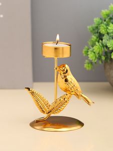 Gold Metal Bird <b>Tea</b> Light Candle Holder Decorative Lantern <b>Stand</b> for Home Wedding Christmas Decor - Product Image 3
