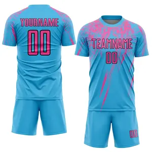 Uniforme de football sublimé en polyester respirant Maillot d'entraînement de football d'équipe pour jeunes et hommes Vêtements de football personnalisables - Product Image 3