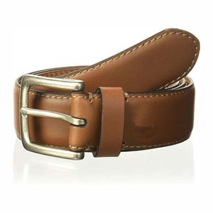 Cinturón informal de piel de vaca auténtica para hombre de alta calidad, patrón sólido con hebilla de pin, diseño Vintage al por mayor para hombres - Product Image 2