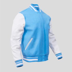 Diseño de chaquetas universitarias escolares con color y logotipo personalizados mangas de cuero chaqueta Letterman Varsity para hombre y mujer - Product Image 5
