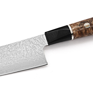 Vente en gros personnalisé OEM ODM Coutellerie Usine Professionnel Damas Meilleurs Couteaux de Cuisine en Acier Couteau de Chef Fait Main Couteau Japonais - Product Image 3