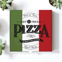 Precio de fábrica al por mayor de cartón corrugado, caja de entrega de pizza, cajas de cartón, logotipo personalizado, carpetas de pizza, pizza corrugada barata para alimentos