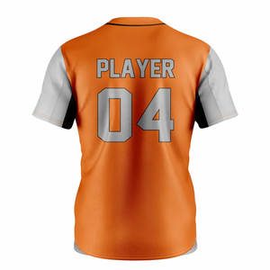 Uniforme da Baseball Personalizzata OEM di Alta Qualità in Poliestere, Modello Giovanile con Collo a V e 2 Bottoni - Product Image 6