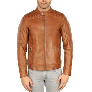 Chaqueta de Cuero para Hombre, Logotipo Personalizado, Venta al por Mayor, Otoño Invierno, Corte Entallado, Abrigos de Moda, Ropa de Piel de Oveja Genuina de Alta Calidad - Product Image 5