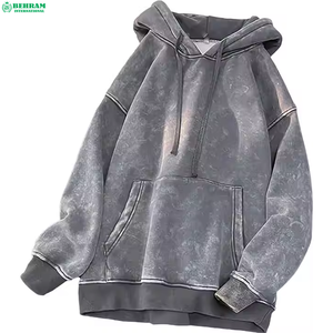 Sudadera con Capucha Extra Grande de Alta Calidad con Logotipo OEM Sublimado, Felpa/Felpa Francesa Ecológica, Estilo Vintage Tie Dye, Lavado a la Piedra, 330 GSM - Product Image 3