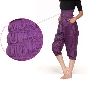 Pantalon d'échauffement de sport en nylon à taille moyenne pour femmes avec devant plat pour la course en club - Product Image 6