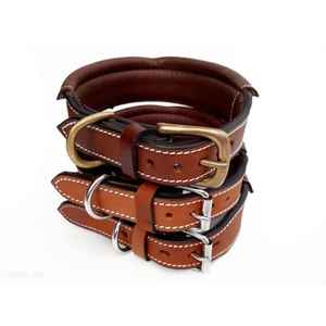 Collier et laisse pour chien en cuir polo de qualité supérieure avec motif imprimé Produit pour animaux de compagnie au meilleur prix - Product Image 1