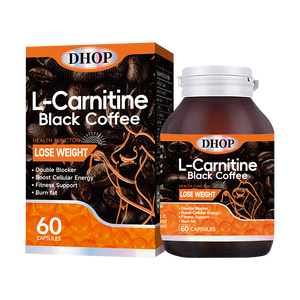 DHOP <span class=keywords><strong>L</strong></span>-Carnitin Black Coffee Capsules Doppel blocker für das Gewichts management Steigern Sie die Unterstützung für zelluläre Energie und Fitness - Product Image 6