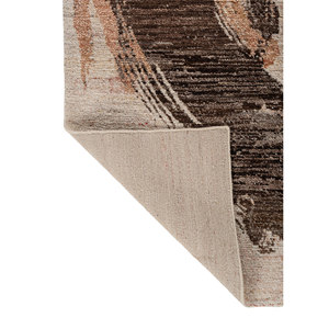 Alfombra de Lana Entrelazada a Mano Entropy Ivory, Diseño Abstracto Rectangular Tipo Rompecabezas para Entrada o Pasillo - Product Image 5