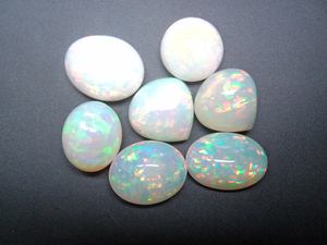 Grand cabochon d'opale blanche Pierre précieuse lisse Taille libre Fabrication à la main de bijoux Pierre précieuse en vrac certifiée Welo Pierre ovale d'opale de feu - Product Image 3