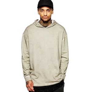 2025 meilleure qualité Oem hommes sweats à capuche Logo personnalisé imprimé brodé sweats à capuche unis sans poche coupe ample meilleur Offre Spéciale hiver - Product Image 4