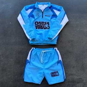 ชุดกันลมไนลอนสำหรับผู้ชายและผู้หญิงเสื้อกันลมสองชิ้นลำลองป้องกันแสงแดด - Product Image 1