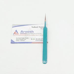 แหนบต่อขนตาปลอมแยกสีโรสโกลด์แบบปลายแหลมออกแบบโลโก้ได้ตามต้องการ - Product Image 1