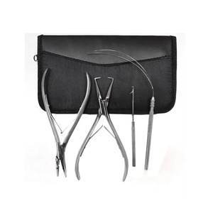 Kit de herramientas de microenlace personalizado, herramienta de extensión de cabello, gancho de tracción de acero inoxidable, aguja, Kit de alicates para extensión de cabello - Product Image 5