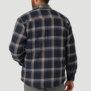 เสื้อเชิ้ตแขนยาวลายทางผ้าฟลานเนลสำหรับผู้ชาย ผ้าฝ้าย 100% ระบายอากาศได้ดี ไม่ยับ แห้งเร็ว จัดส่งรวดเร็ว - Product Image 5