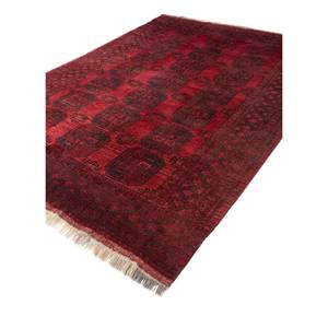 Kiaan Hand Knotted Wool Rugs <b>Red</b> & Orange Geometric Abstract Kilim Design for Home for Entryway Hallway 9x12 Rectangle for Teens - Product Image 2