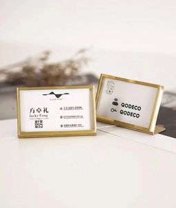 ที่ใส่การ์ดทรงสี่เหลี่ยมผืนผ้าหรูหราขาตั้งโชว์โต๊ะโลหะที่ทันสมัยสำหรับงานแต่งงานโต๊ะตัวเลขเมนูรูปภาพและกิจกรรมตกแต่ง - Product Image 4