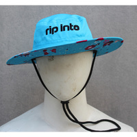 Topi Bucket Denim Bordir Custom Berkualitas Tinggi, Musim Panas, Dewasa, Santai, Travel, Pantai, Memancing, Bersepeda, 100% Katun