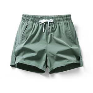 Short de sport personnalisé pour hommes à séchage rapide respirant athlétique course à pied natation solide fermeture à cordon Style décontracté peigné lavé - Product Image 5