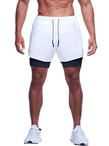 Nueva Ropa Deportiva de Secado Rápido para Correr, Ropa Deportiva para Carreras de Trail, Pantalones Cortos de Running de Alto Rendimiento 2 en 1, Logotipo Personalizado OEM, Diseño Personalizado - Product Image 2