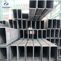 La mejor oferta Tubo de acero de sección hueca cuadrada (SHS/ RHS/ CHS) Tubo de acero al carbono galvanizado para construcción de edificios Tamaño ERW