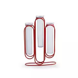 Planteur/vase en forme de tube à essai brun foncé, décoration d'intérieur Art Déco - Product Image 5