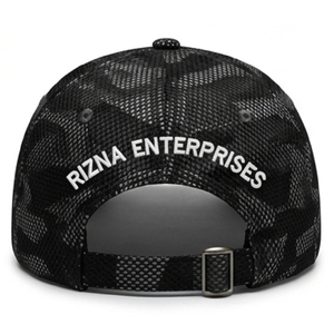 Gorra de Béisbol RIZNA de Mezclilla Twill, 6 Paneles, Ajustable, Unisex, Casual, Deportiva, Formal, Logotipo Bordado en 3D en el Panel Frontal, Azul, Algodón, Metal - Product Image 3