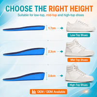 Chaussures de haute qualité, semelles intérieures augmentant la hauteur de 3 à 4 couches, semelles intérieures réglables
