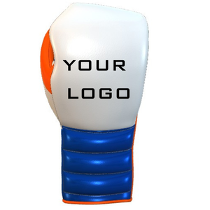 Gants de compétition professionnels à lacets Nouveau design Gants de boxe en cuir véritable Respirant Soft Fitness Gear - Product Image 3