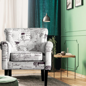 Vente en gros fauteuil rembourré Queen Size cadre en bois moderne européen français pour OEM assemblage facile rustique industriel asiatique - Product Image 6