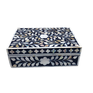 Exquisite Mother of Pearl Inlay Gift Box Vintage Decorative Box Elegant Jewelry Organizer Jewelry Packaging & <b>Display</b> MOP Box - Product Image 5