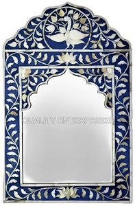 Marco de Espejo de Pared Moderno de Lujo con Incrustaciones de Madera/MDF/MOP Hecho a Mano de la Mejor Calidad para Decoración de Hogar, Hotel y Restaurante... - Product Image 5