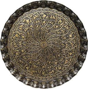 Ustensiles de cuisine modernes plateaux métalliques assiette à bonbons plateau de service de mariage plateau de service en plein air pour les fêtes intérieures plateau de service de nourriture - Product Image 5