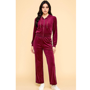 Logo personnalisé imprimé hommes solide décontracté hiver survêtement ensemble deux pièces à capuche pantalons de survêtement respirant écologique noir grande taille - Product Image 1