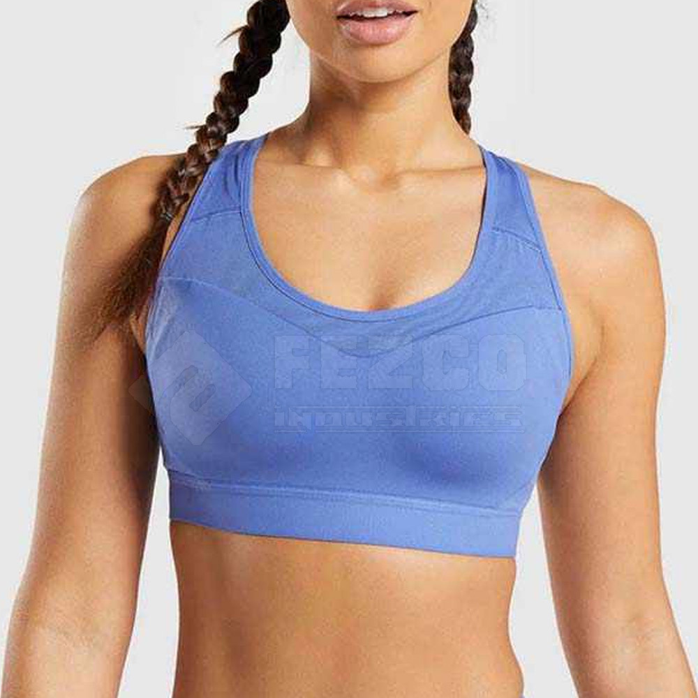 Best Design Women's High Support Sport Bra for Yoga & Running Plus Size Adjustable Straps Removable Pads Front Logo
