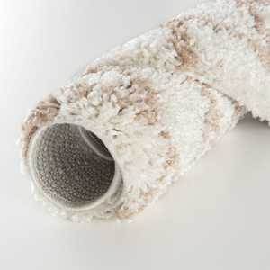 Alfombra Peluda Marroquí Color Beige Marfil, Modelo 930, 60x110 cm, Conjuntos Cómodos para Decoración del Hogar - Product Image 1