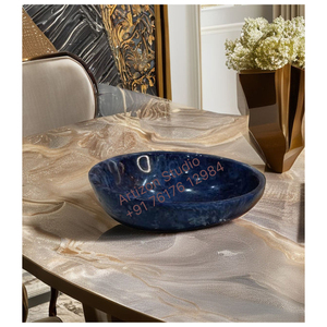 Tazón para Servir de Resina de Grado Alimenticio Hecho a Mano de Alta Calidad para Fiestas, Hogar y Restaurantes - Ecológico, Color Personalizado, Artizon Studio - Product Image 1