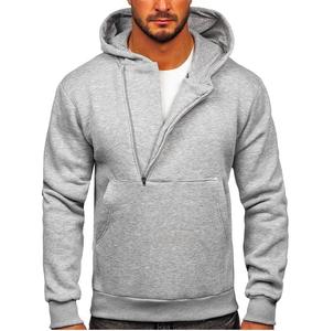 Sweat à capuche polaire vintage surdimensionné pour homme, imprimé sur mesure, avec coupe anti-rétrécissement, style zippé, coupe printanière et motif uni - Product Image 1