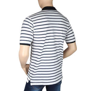 Men's Half Sleeves <b>Polo</b> T-Shirt - <b>White</b> - Product Image 2