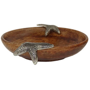 Bol de service en bois d'acacia avec poignée en métal en forme de tête de renne pour fruits ou salades, ustensiles de cuisine, décoration de table, bols à salade - Product Image 6