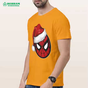 T-shirt décontracté pour homme en coton 100% de haute qualité, coupe ample et oversize, col rond épais, séchage rapide, respirant et écologique - Product Image 4