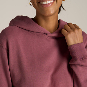 Conjunto Deportivo Personalizado de Pantalón y Sudadera Larga para Mujer, Hecho de Mezcla de Algodón y Poliéster, Felpa Francesa, Lavado Ecológico, con Etiqueta de Logotipo - Product Image 4